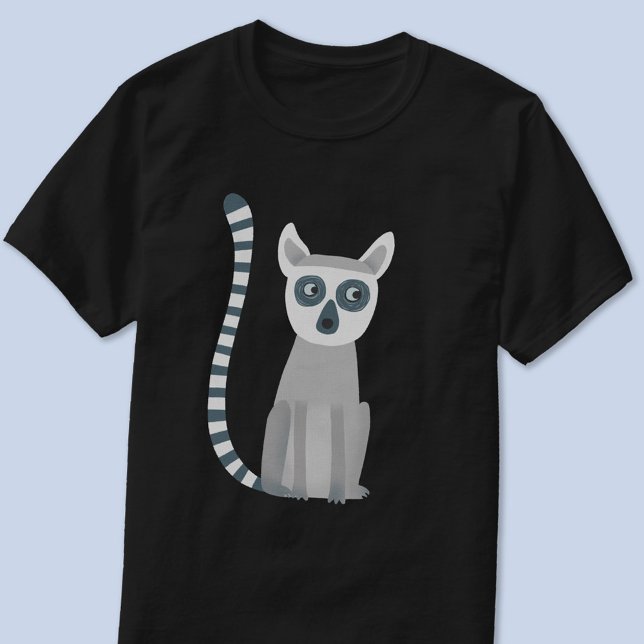 Ring Tailur Lemur T Shirt (Fun Ring Tailed Lemur wildlife t-shirt)