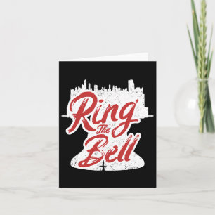 Ring The Bell Philadelphia City Retro Älskare Jul Kort