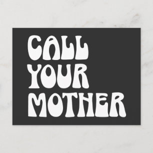 Ring upp din Mor-citat från Mamma  Vykort