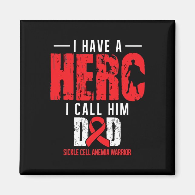 Ring upp Pappa- Sickle Cell Anemi Awareness Suppor Magnet (Framsidan)