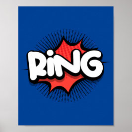 Ring! Vibrant popup-Ljud-effekt Poster