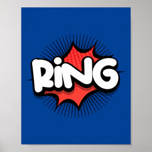 Ring! Vibrant popup-Ljud-effekt Poster