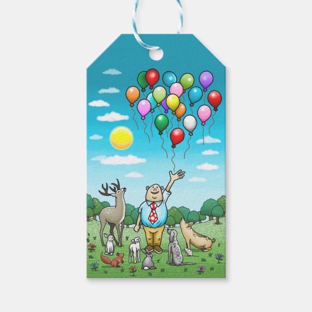 Ringa in alla party animals presentetikett (Framsidan)