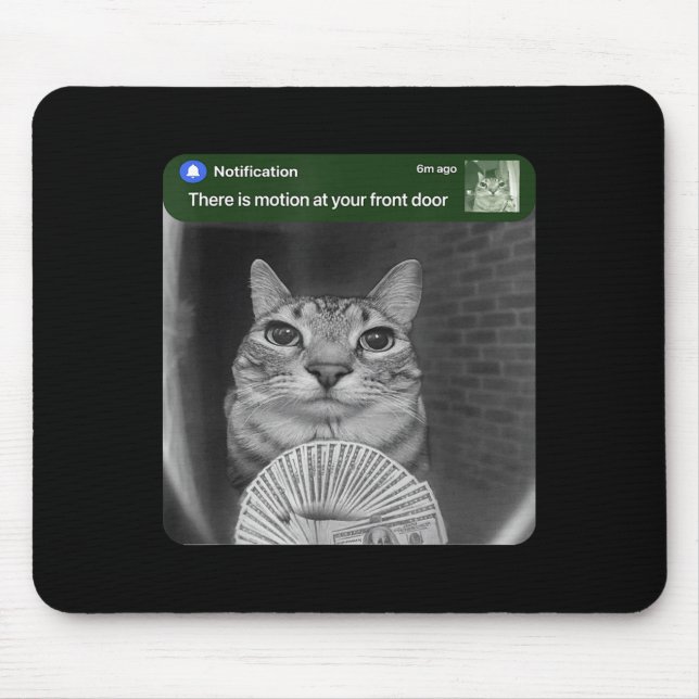 Ringa Katt Med Rörelse Meme  Musmatta (Framsidan)