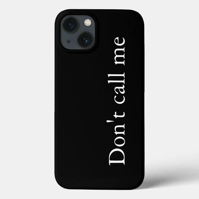 Ringa mig inte - Case-Mate iPhone-fodral (Baksida)