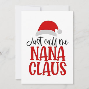 Ringa Mig Nana Claus Julmamma  Inbjudningar