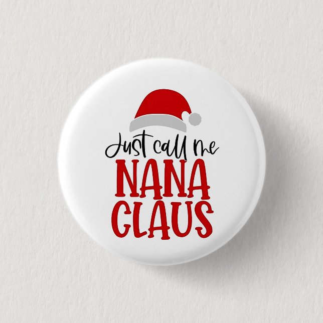 Ringa Mig Nana Claus Julmamma  Knapp (Framsida)
