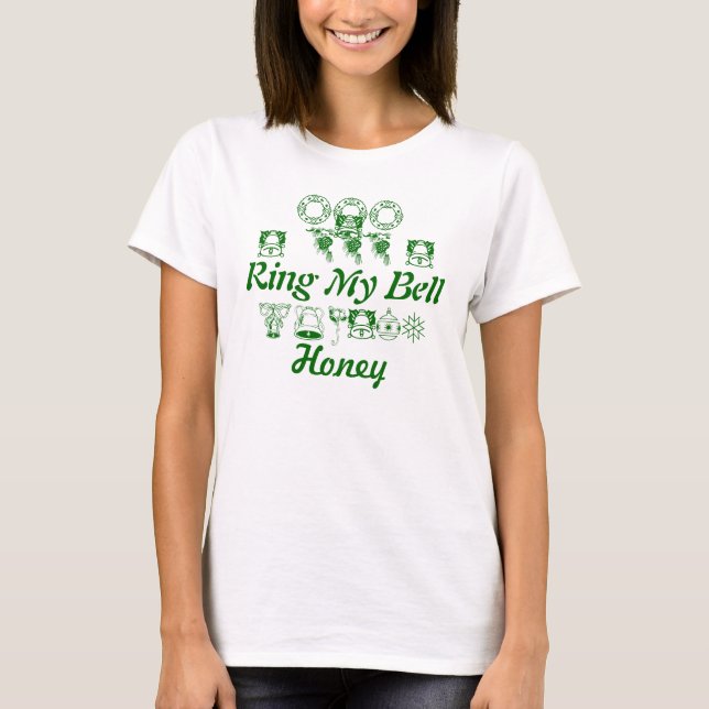 Ringa mitt sätta en klocka på, honung tee shirt (Framsida)
