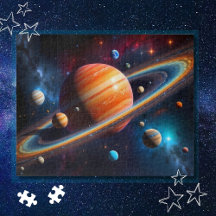 Ringad planet solsystem rymden
