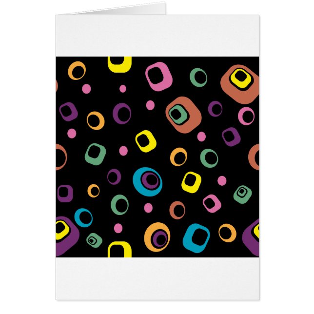 Ringar Abstrakt konst Hälsningskort (Framsidan)