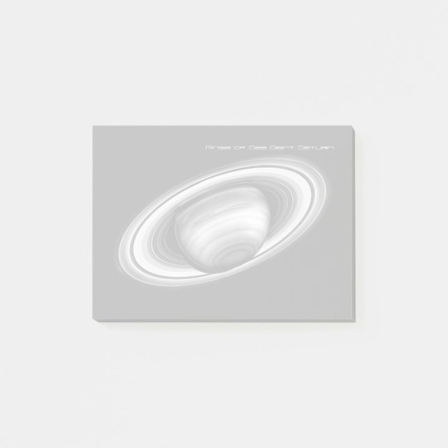 Ringar av Gas Giant Saturn - solsystem Post-it Block (Framsida)