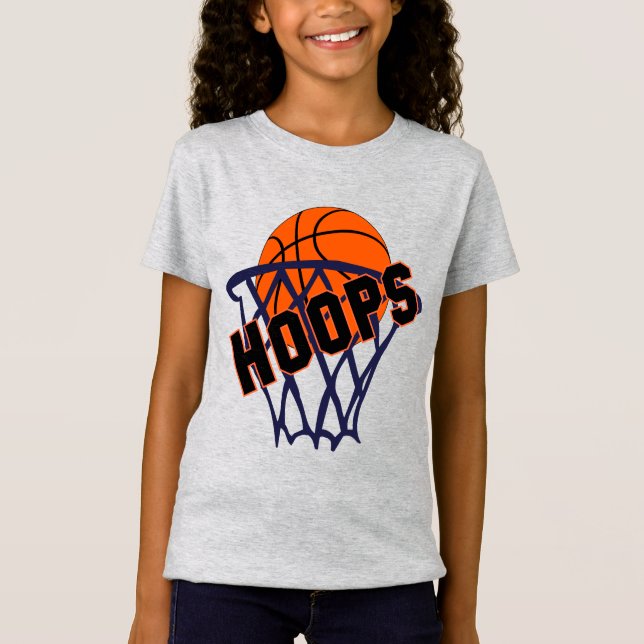 Ringar Basketball & Net Girls Tee (Framsida)