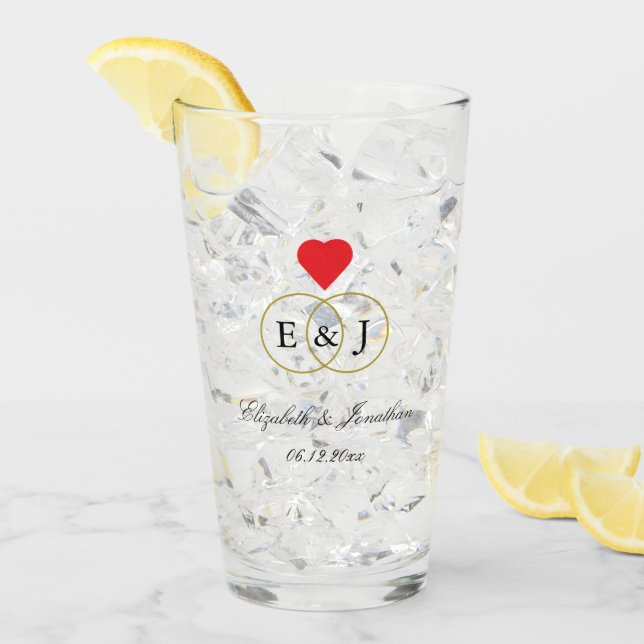 Ringar Bröllop Glaskopp (Framsida Ice)