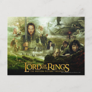 RINGAR filmens LORD Poster konst Vykort