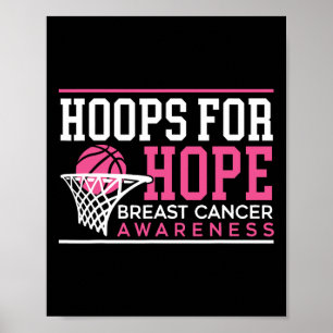 Ringar for Hope Bysketbyll Player Breast Cancer Aw Poster