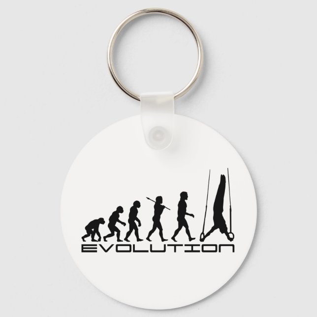 Ringar Gymnastics Sport Evolution Art Nyckelring (Framsida)