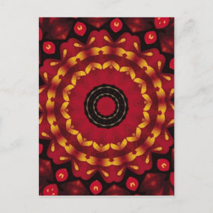 Ringar i Guld på Red Mandala Vykort