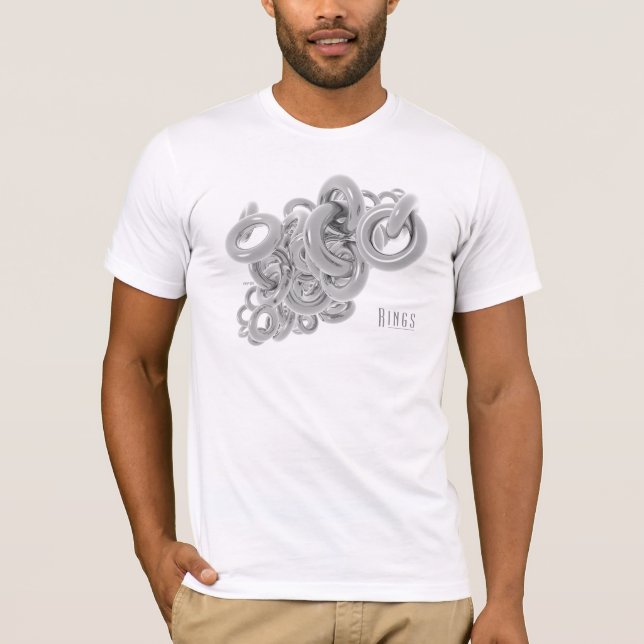 Ringar i Silver T-shirt (Framsida)