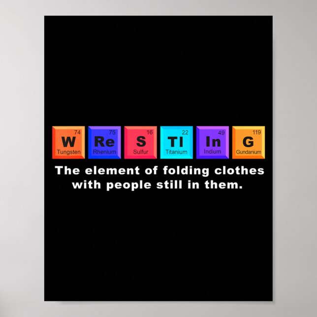 Ringar med Periodiska Systemet Elementet Holding Poster (Framsidan)