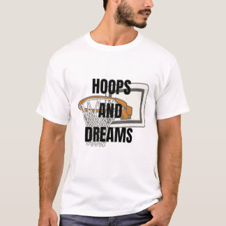 Ringar och Dreams - Basketball Logotyp T Shirt
