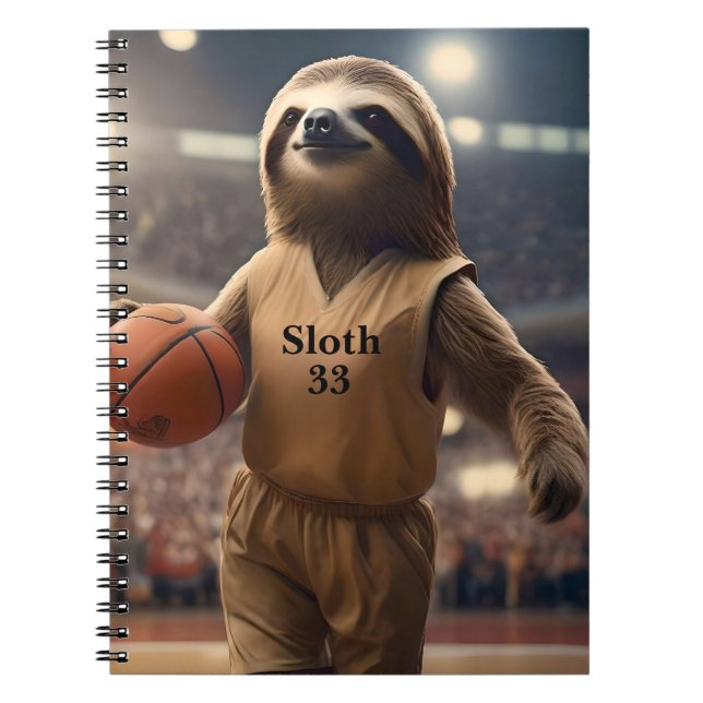 Ringar och Hangs: Slam Dunking Sloth, Anteckningsbok (Framsidan)
