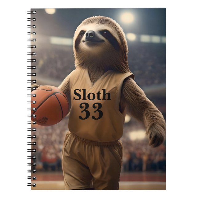 Ringar och Hangs: Slam Dunking Sloth, Anteckningsbok (Framsidan)