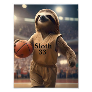 Ringar och Hangs: Slam Dunking Sloth, Fototryck