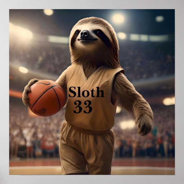 Ringar och Hangs: Slam Dunking Sloth, Poster (Framsidan)