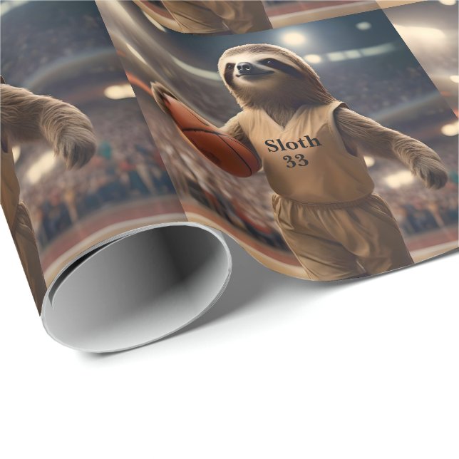 Ringar och Hangs: Slam Dunking Sloth, Presentpapper (Rullad Hörn)