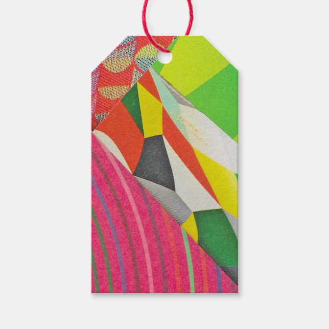ringar och tessellationscollage presentetikett (Framsidan)