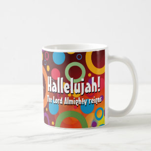 Ringar Retro HALLELUJAH! kristen Kaffemugg