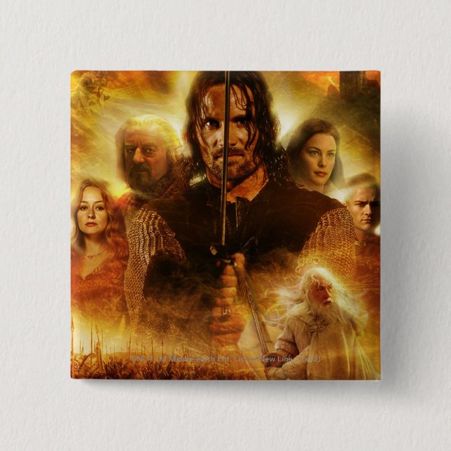 RINGAR: ROTK Aragorn Movie Poster Knapp (Framsida)
