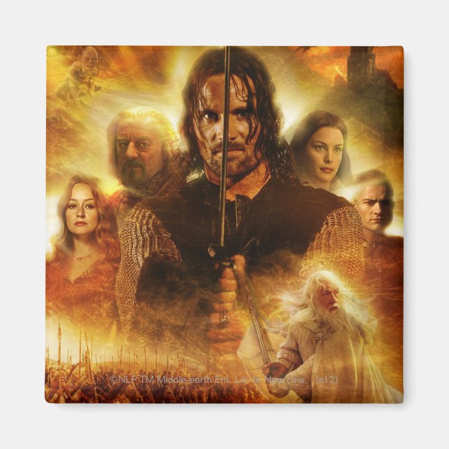 RINGAR: ROTK Aragorn Movie Poster Magnet (Framsidan)