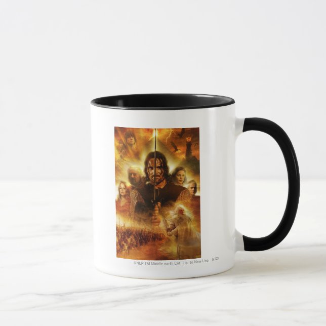 RINGAR: ROTK Aragorn Movie Poster Mugg (Höger)