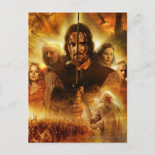 RINGAR: ROTK Aragorn Movie Poster Vykort (Framsida)