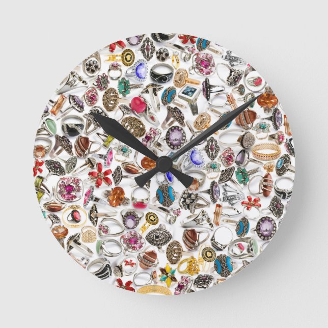 ringar smycken rund klocka (Framsida)