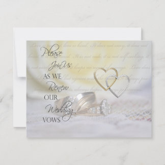 Ringar Vow-inbjudan om förlängning Inbjudningar