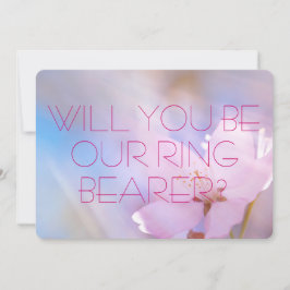 Ringbärare bröllopsinbjudan kort