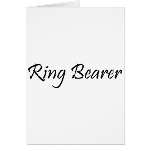 Ringbärare Hälsningskort