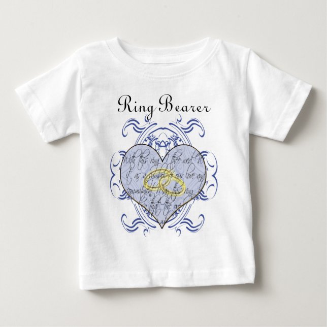Ringbärarens t-shirt - Med denna ring vigs du (Framsida)