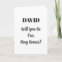 Ringbearer Black White Elegant Minimal Bröllop