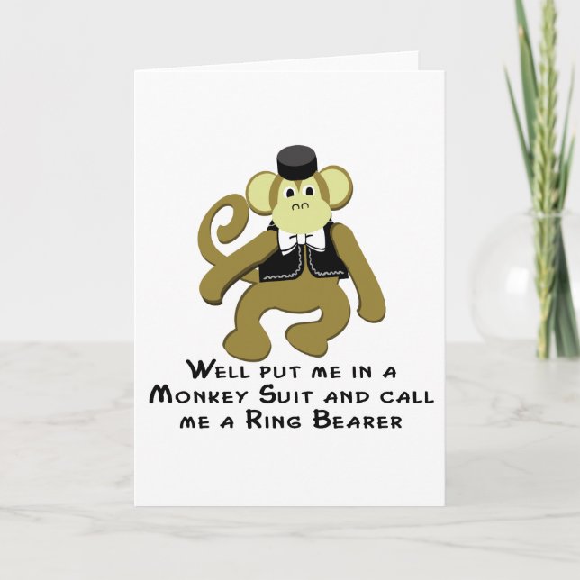 Ringbearer/ Monkey Kort (Framsida)
