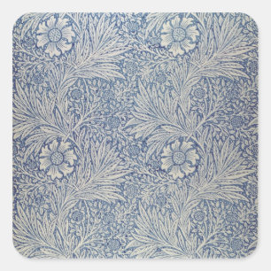 "Ringblomma" tapetdesign, 1875 Fyrkantigt Klistermärke