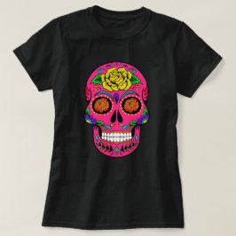 Ringblomman för den Diameter de los Muertos Rosa Tee Shirt