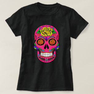 Ringblomman för den Diameter de los Muertos Rosa Tee Shirt