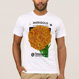 Ringblommavintage kärnar ur paketet t-shirt