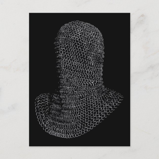 Ringbrynjeskrivarhuv Vykort (Framsida)