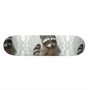 Ringed RaccoonSkateboard Old School Skateboard Bräda 18 Cm