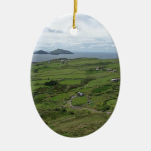 Ringen av Kerry Irland det irländska hav beskåda Julgransprydnad Keramik