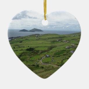 Ringen av Kerry Irland det irländska hav beskåda Julgransprydnad Keramik